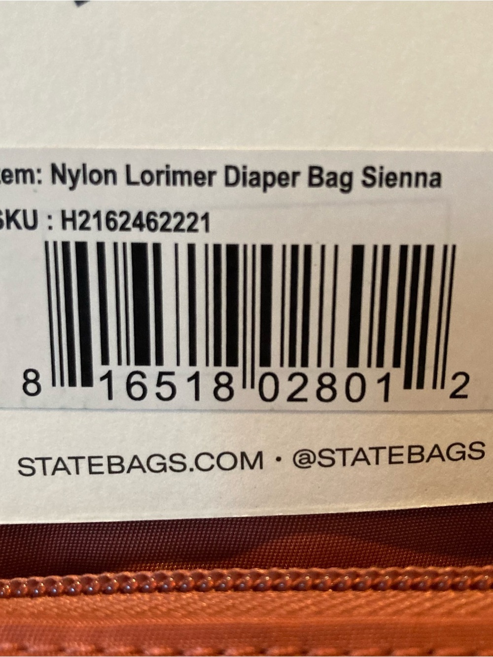 STATE Lorimer Diaper Bag Backpack in Rust - Picture 2 of 16